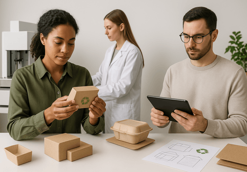 Packcetra team collaborating on vision